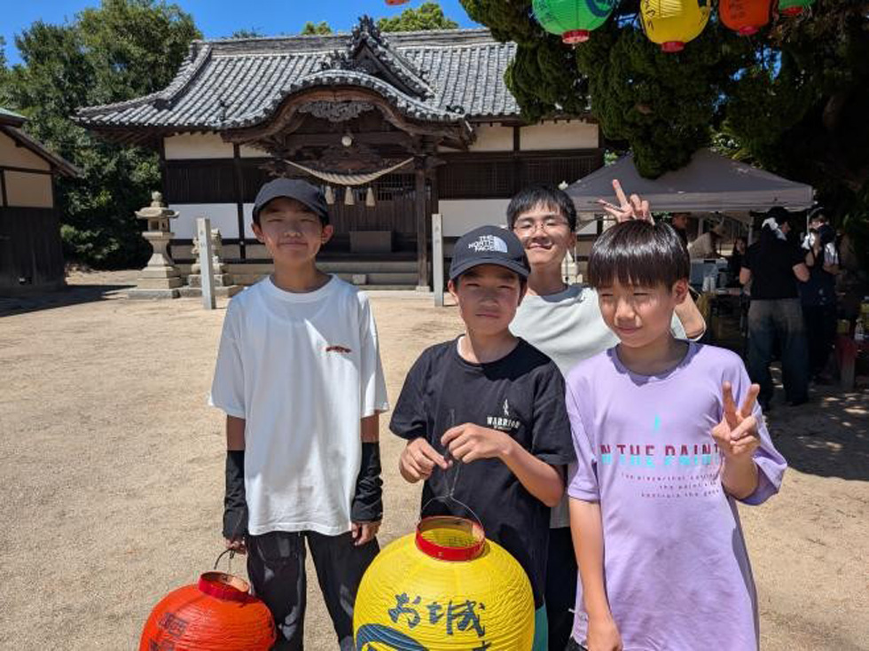浴衣に着替えて集合写真